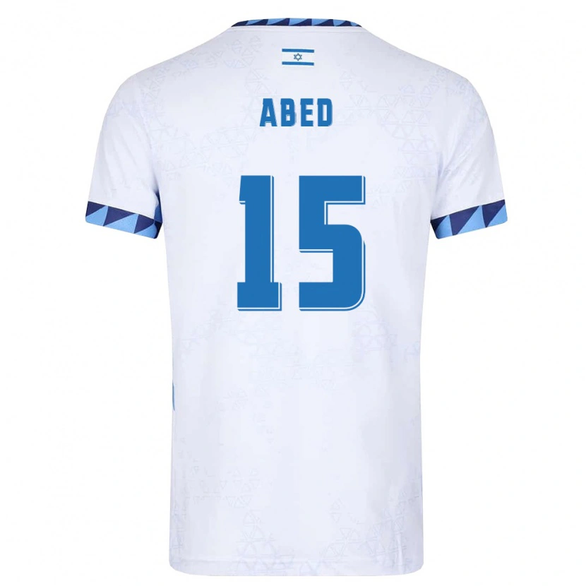 Danxen Women Israel Tay Abed #15 White Light Blue Home Jersey 26-28 T-Shirt