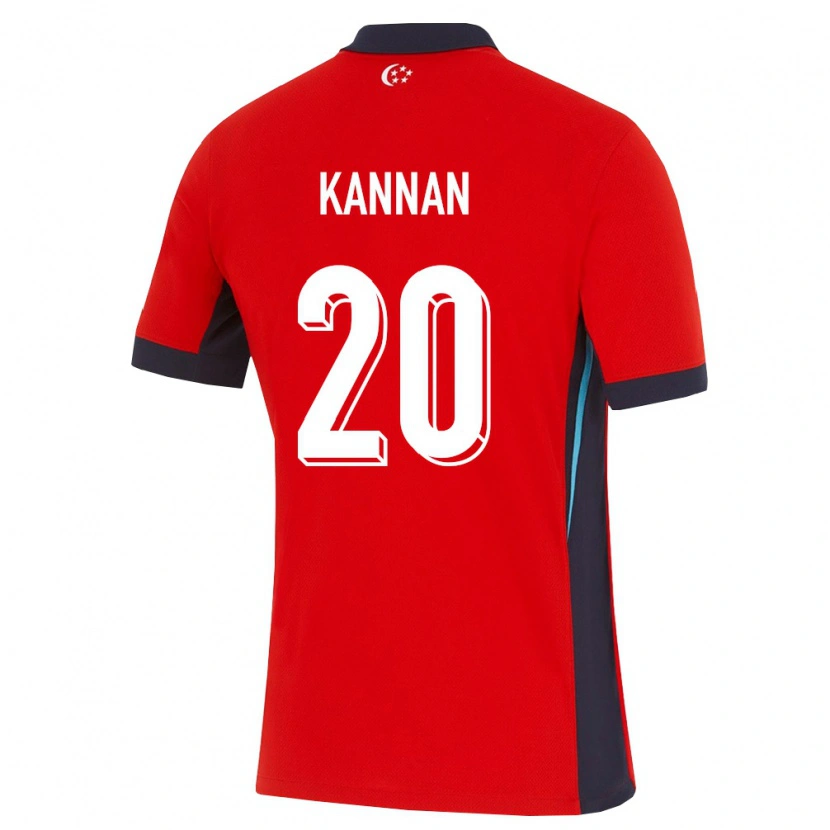 Danxen Women Singapore Taressh Kannan #20 Red White Black Home Jersey 26-28 T-Shirt