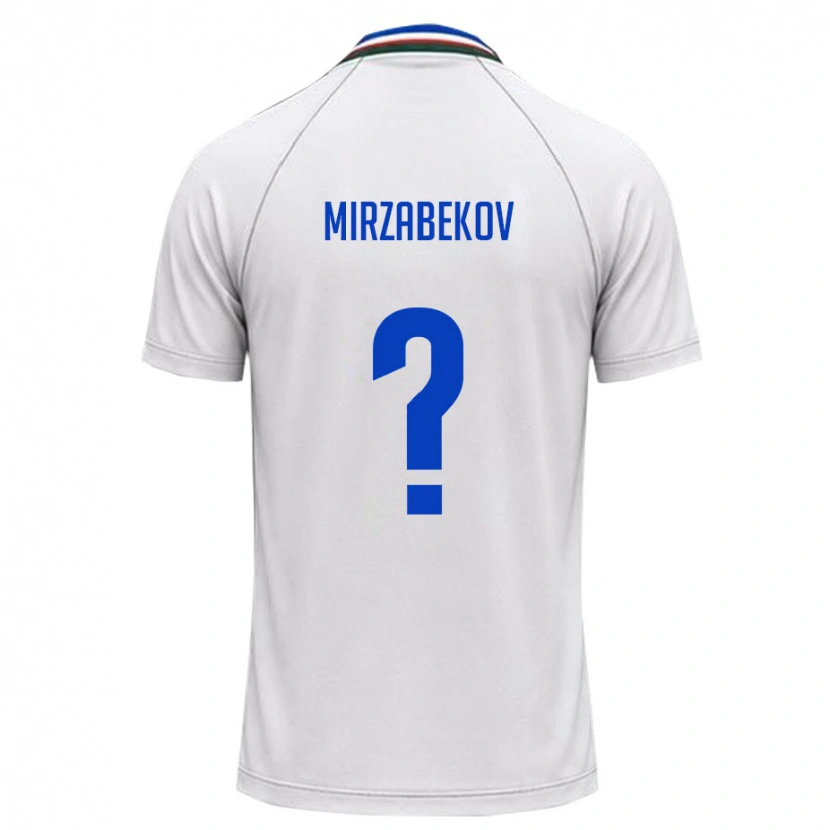 Danxen Women Uzbekistan Damir Mirzabekov #0 White Dark Green Away Jersey 26-28 T-Shirt
