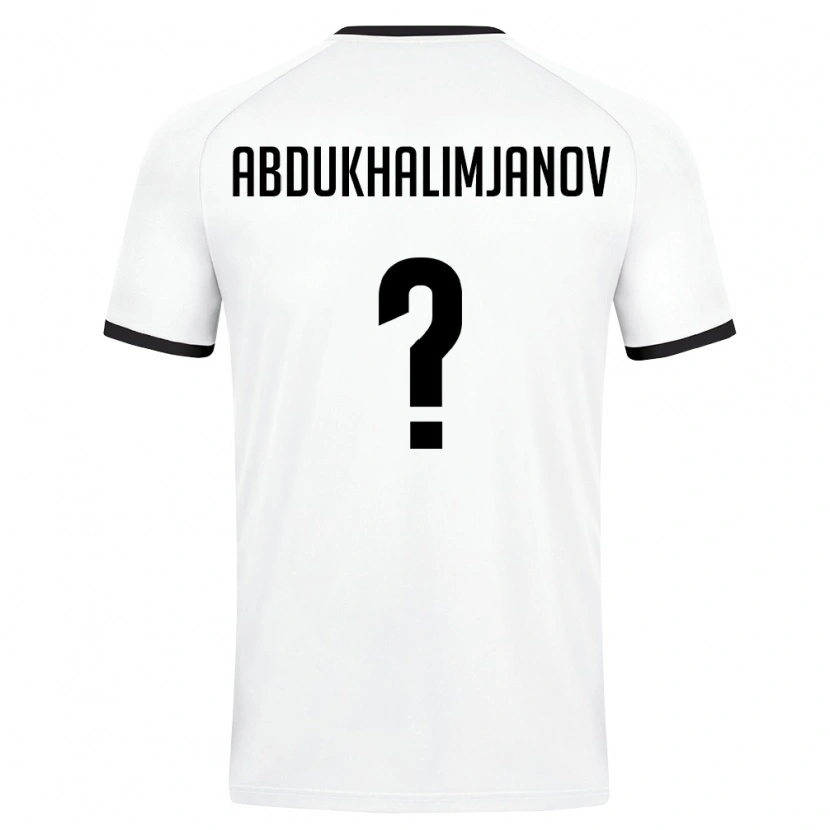 Danxen Women Uzbekistan Timur Abdukhalimjanov #0 White Dark Green Away Jersey 26-28 T-Shirt