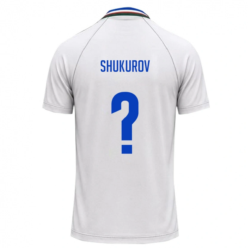 Danxen Women Uzbekistan Abdulaziz Shukurov #0 White Dark Green Away Jersey 26-28 T-Shirt