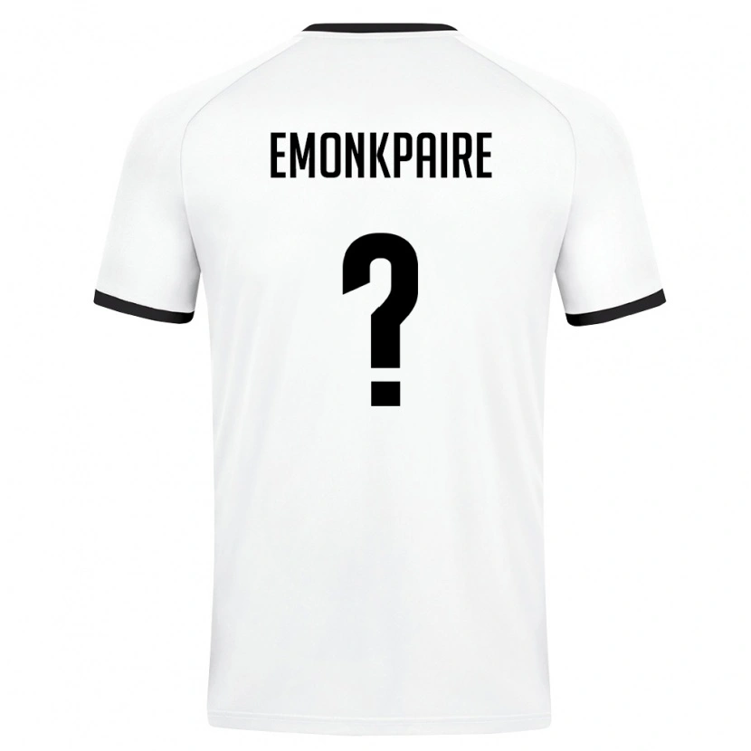 Danxen Women Uzbekistan Emmanuel Emonkpaire #0 White Dark Green Away Jersey 26-28 T-Shirt
