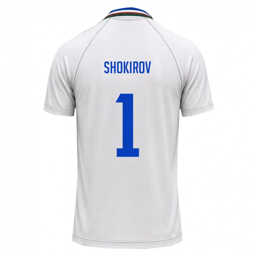 Danxen Women Uzbekistan Ibrokhim Shokirov #1 White Dark Green Away Jersey 26-28 T-Shirt