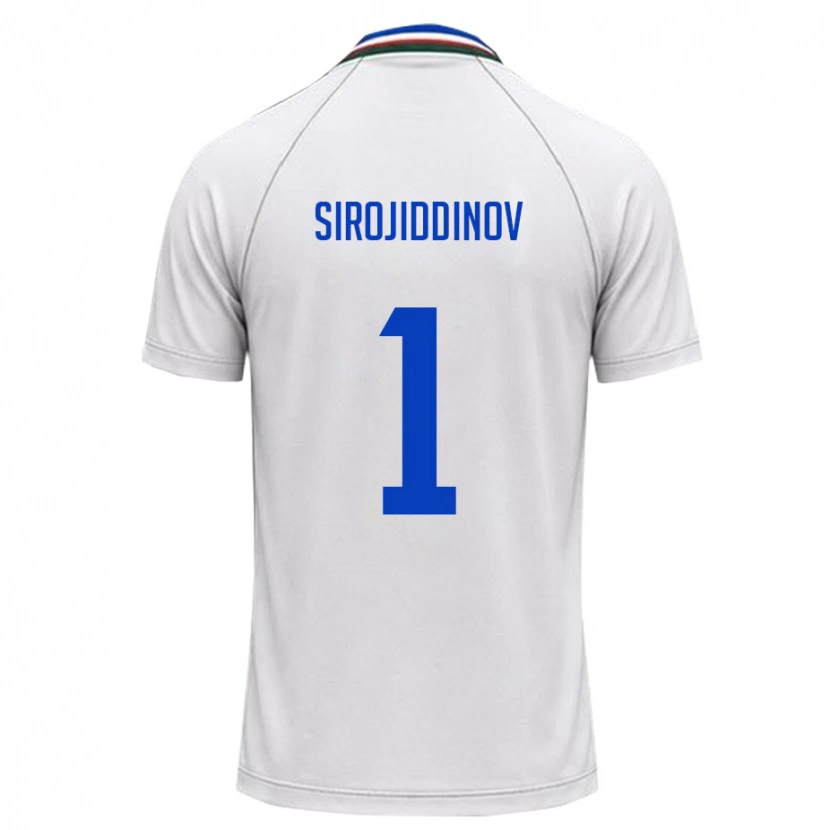 Danxen Women Uzbekistan Mekhrojbek Sirojiddinov #1 White Dark Green Away Jersey 26-28 T-Shirt