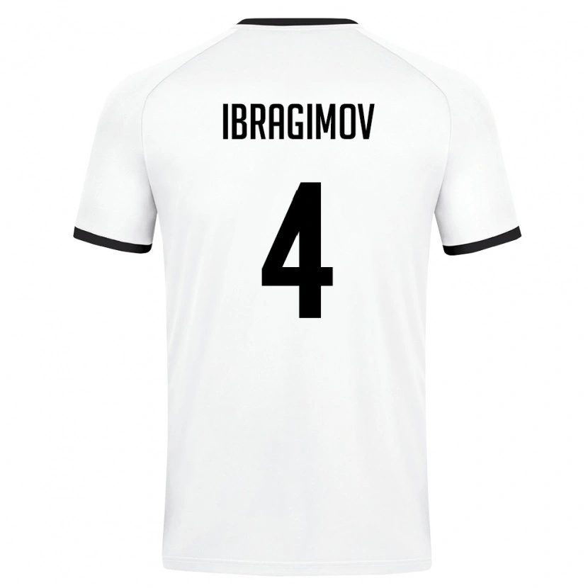 Danxen Women Uzbekistan Sunnat Ibragimov #4 White Dark Green Away Jersey 26-28 T-Shirt
