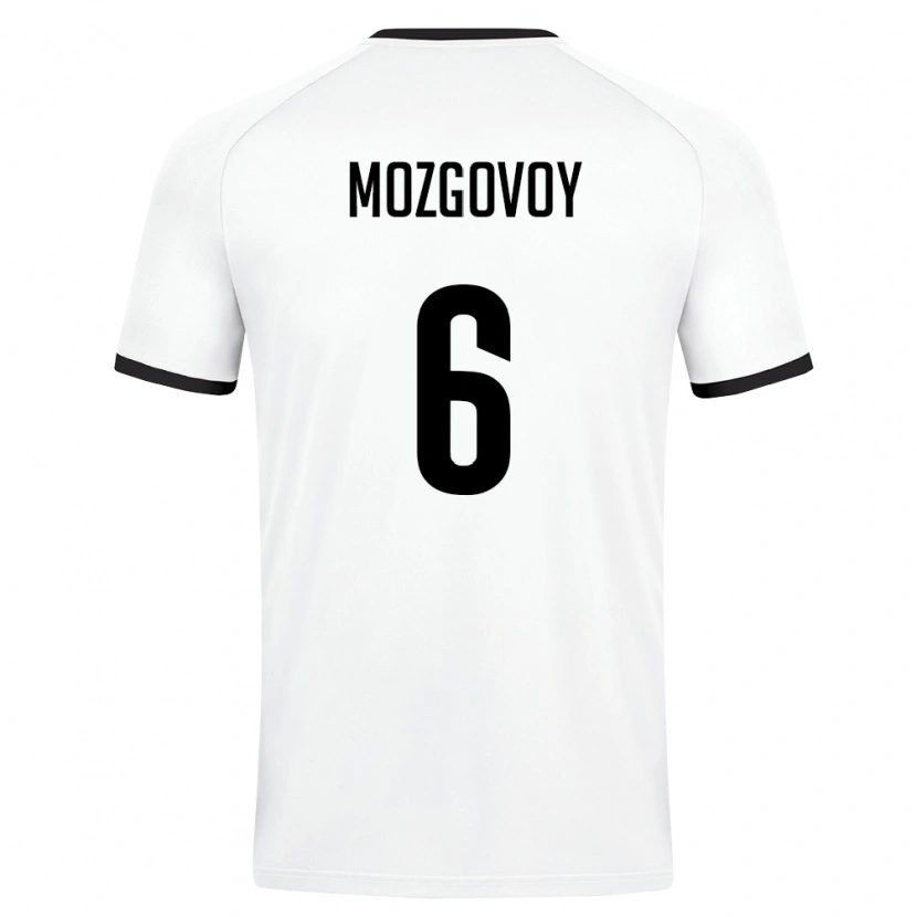 Danxen Women Uzbekistan Akmal Mozgovoy #6 White Dark Green Away Jersey 26-28 T-Shirt