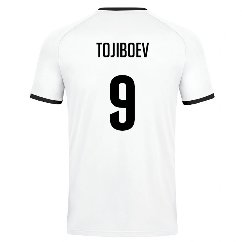 Danxen Women Uzbekistan Diyorbek Tojiboev #9 White Dark Green Away Jersey 26-28 T-Shirt