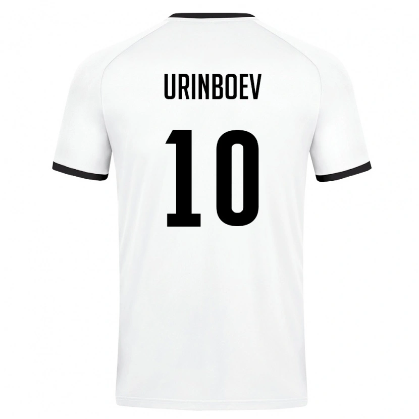 Danxen Women Uzbekistan Mukhammadali Urinboev #10 White Dark Green Away Jersey 26-28 T-Shirt