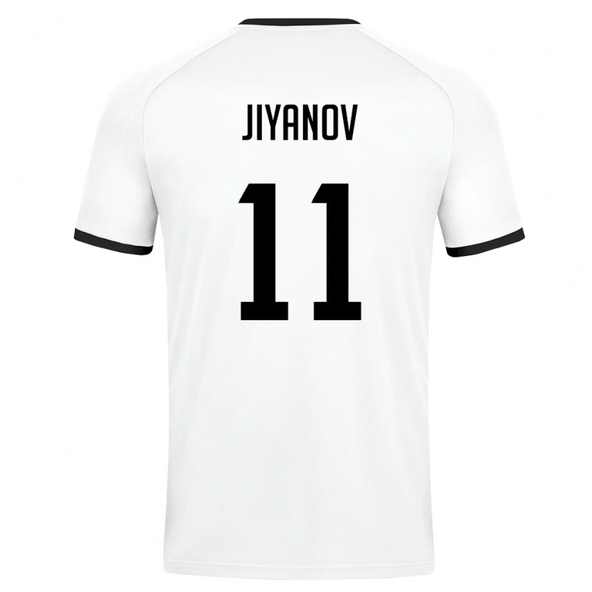 Danxen Women Uzbekistan Ruslanbek Jiyanov #11 White Dark Green Away Jersey 26-28 T-Shirt