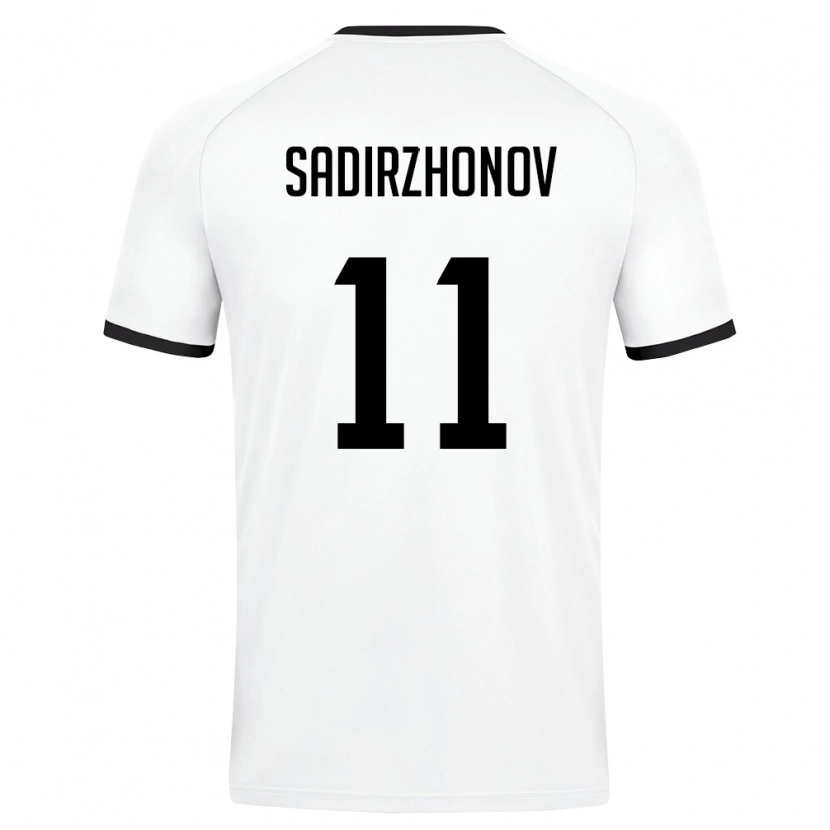 Danxen Women Uzbekistan Sukhrob Sadirzhonov #11 White Dark Green Away Jersey 26-28 T-Shirt