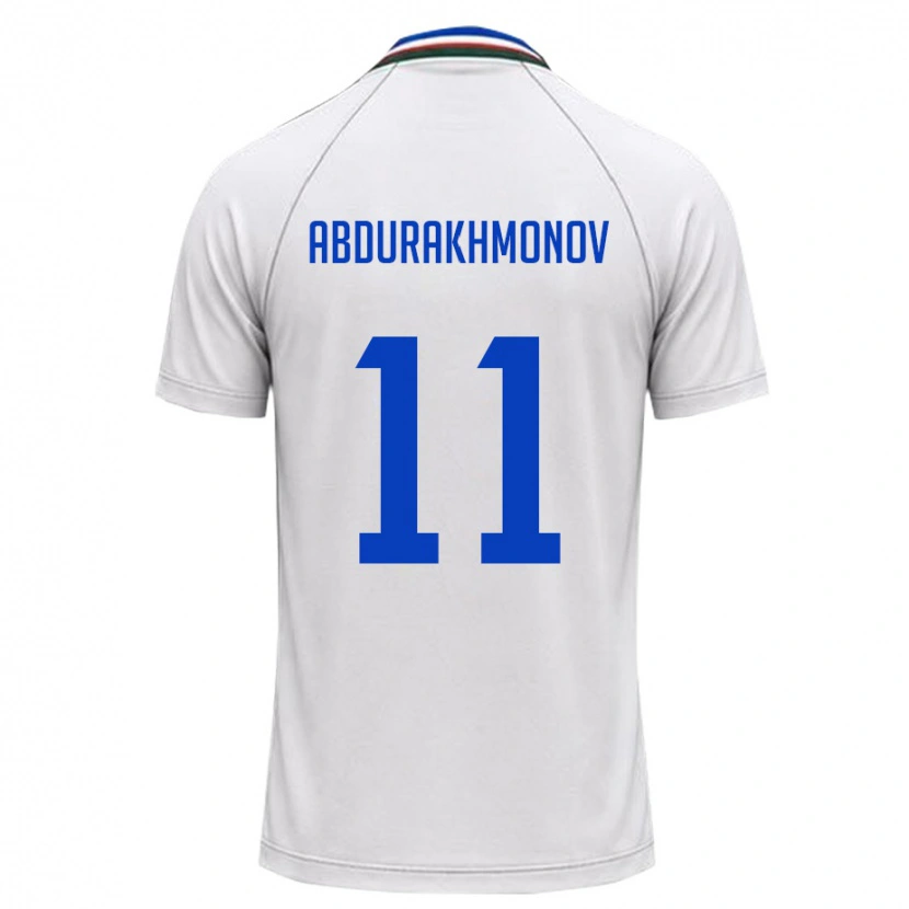 Danxen Women Uzbekistan Firdavs Abdurakhmonov #11 White Dark Green Away Jersey 26-28 T-Shirt