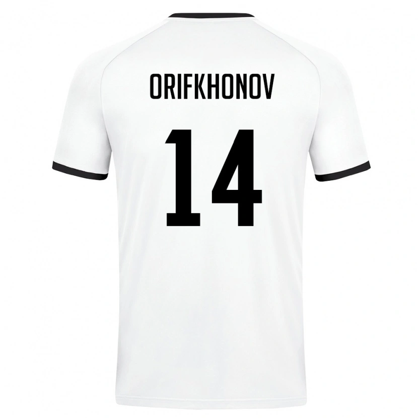 Danxen Women Uzbekistan Odilkhon Orifkhonov #14 White Dark Green Away Jersey 26-28 T-Shirt