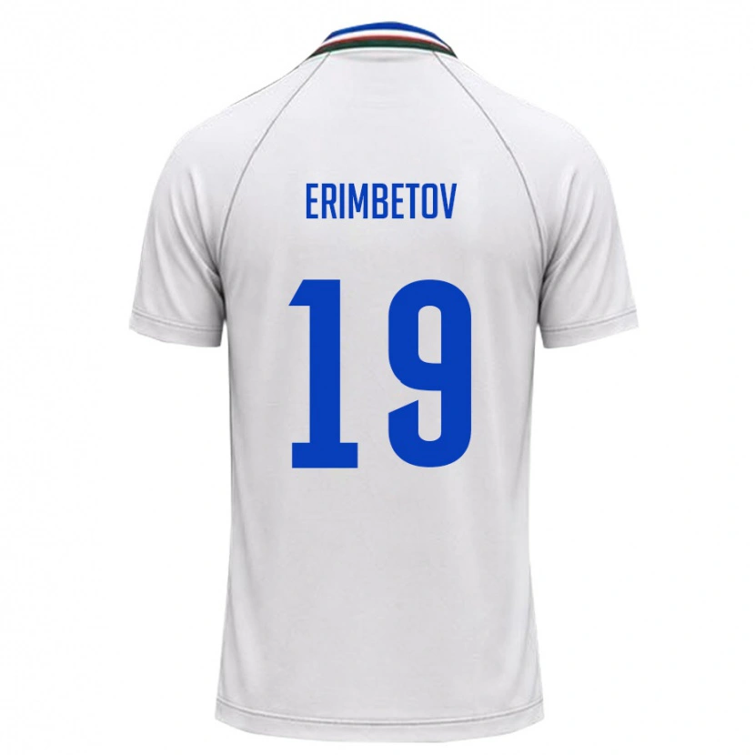Danxen Women Uzbekistan Azizbek Erimbetov #19 White Dark Green Away Jersey 26-28 T-Shirt