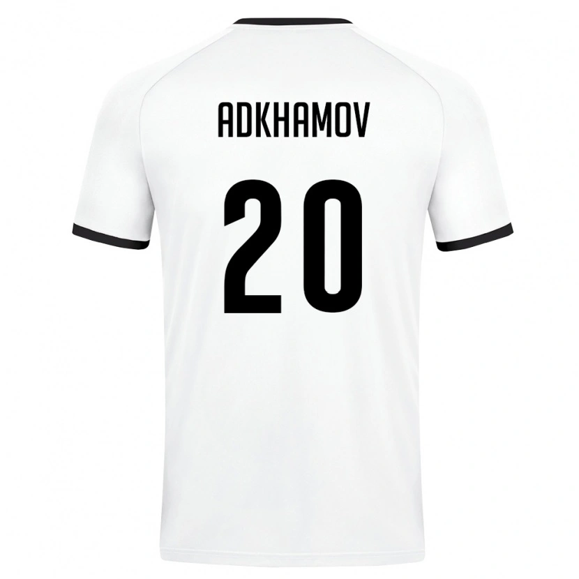 Danxen Women Uzbekistan Mukhammadali Adkhamov #20 White Dark Green Away Jersey 26-28 T-Shirt