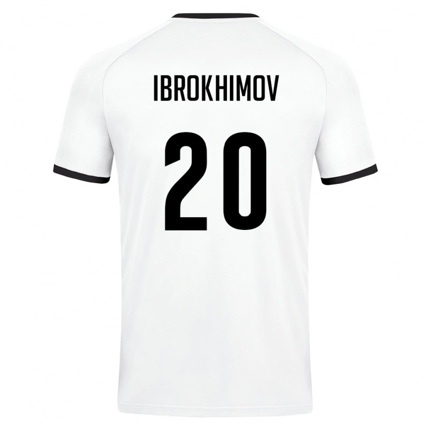 Danxen Women Uzbekistan Ibrokhim Ibrokhimov #20 White Dark Green Away Jersey 26-28 T-Shirt