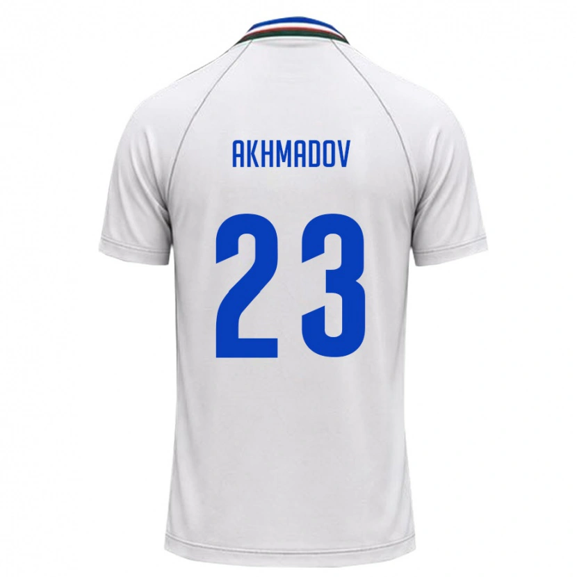 Danxen Women Uzbekistan Saddam Akhmadov #23 White Dark Green Away Jersey 26-28 T-Shirt