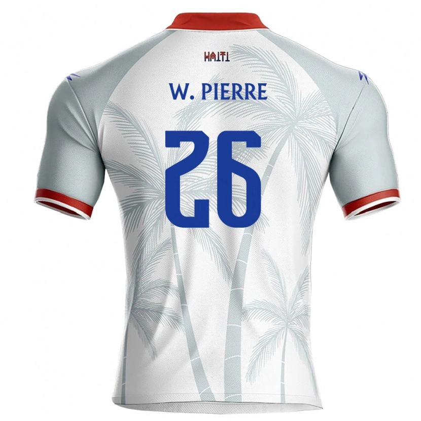 Danxen Women Haiti Woodensky Pierre #26 White Red Gray Away Jersey 26-28 T-Shirt
