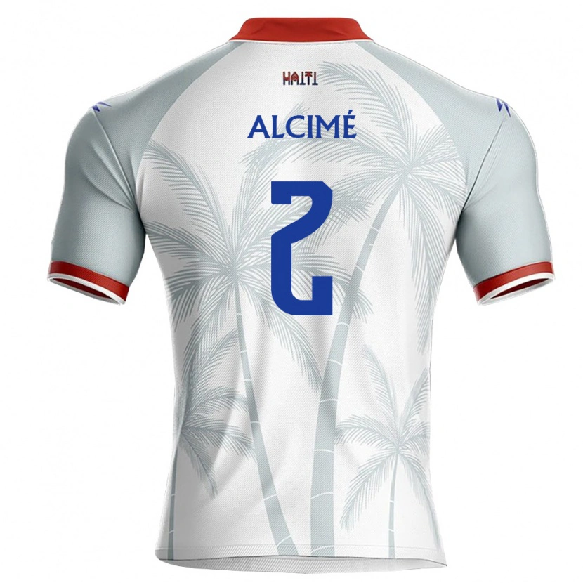 Danxen Women Haiti Marc-Arthur Alcimé #2 White Red Gray Away Jersey 26-28 T-Shirt