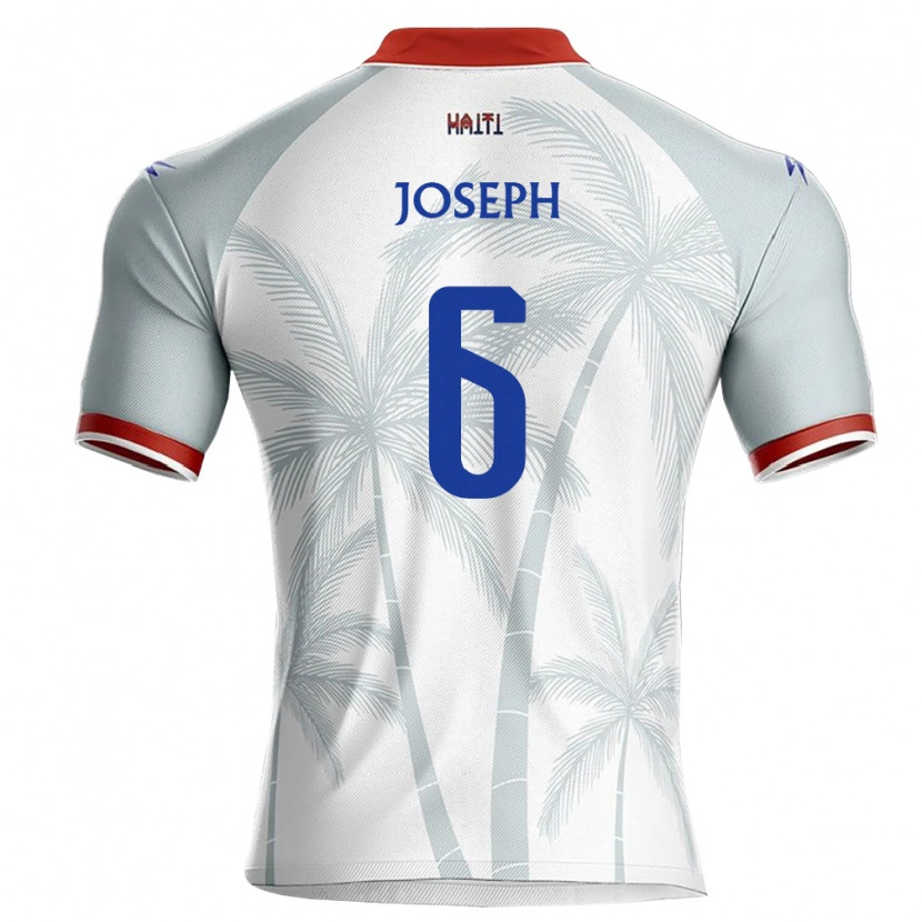 Danxen Women Haiti Belmar Joseph #6 White Red Gray Away Jersey 26-28 T-Shirt
