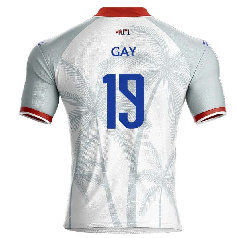 Danxen Women Haiti Ganael Gay #19 White Red Gray Away Jersey 26-28 T-Shirt