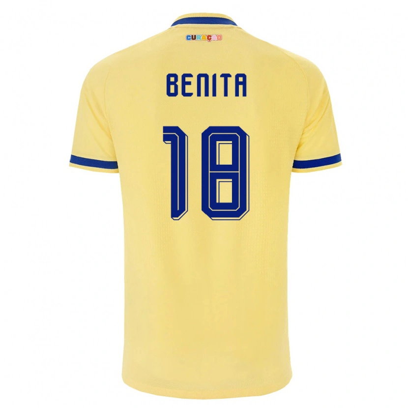 Danxen Women Curaçao Cazy Benita #18 Yellow Navy Pink Away Jersey 26-28 T-Shirt
