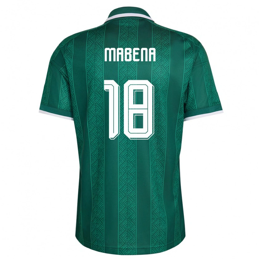 Danxen Women South Africa Siyabonga Mabena #18 Green White Gold Away Jersey 26-28 T-Shirt