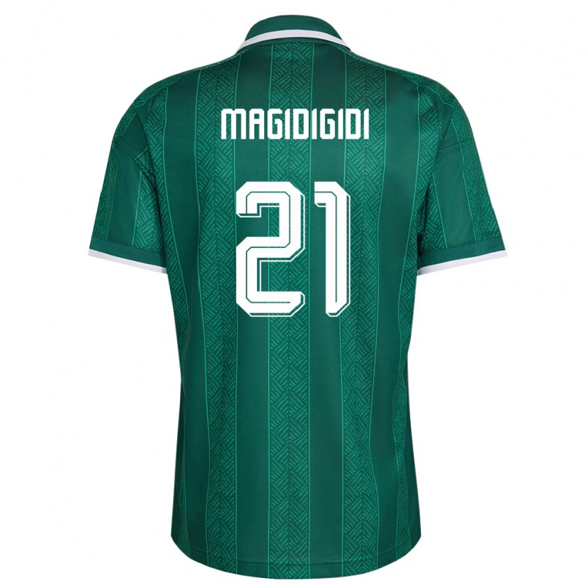 Danxen Women South Africa Siviwe Magidigidi #21 Green White Gold Away Jersey 26-28 T-Shirt