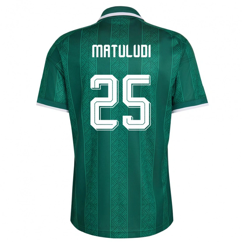 Danxen Women South Africa Thabang Matuludi #25 Green White Gold Away Jersey 26-28 T-Shirt