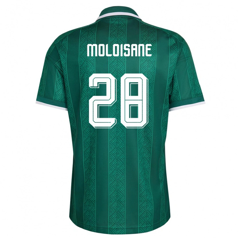Danxen Women South Africa Thabo Moloisane #28 Green White Gold Away Jersey 26-28 T-Shirt