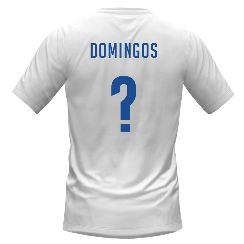 Danxen Women Cape Verde Fabio Domingos #0 White Burgundy Away Jersey 26-28 T-Shirt