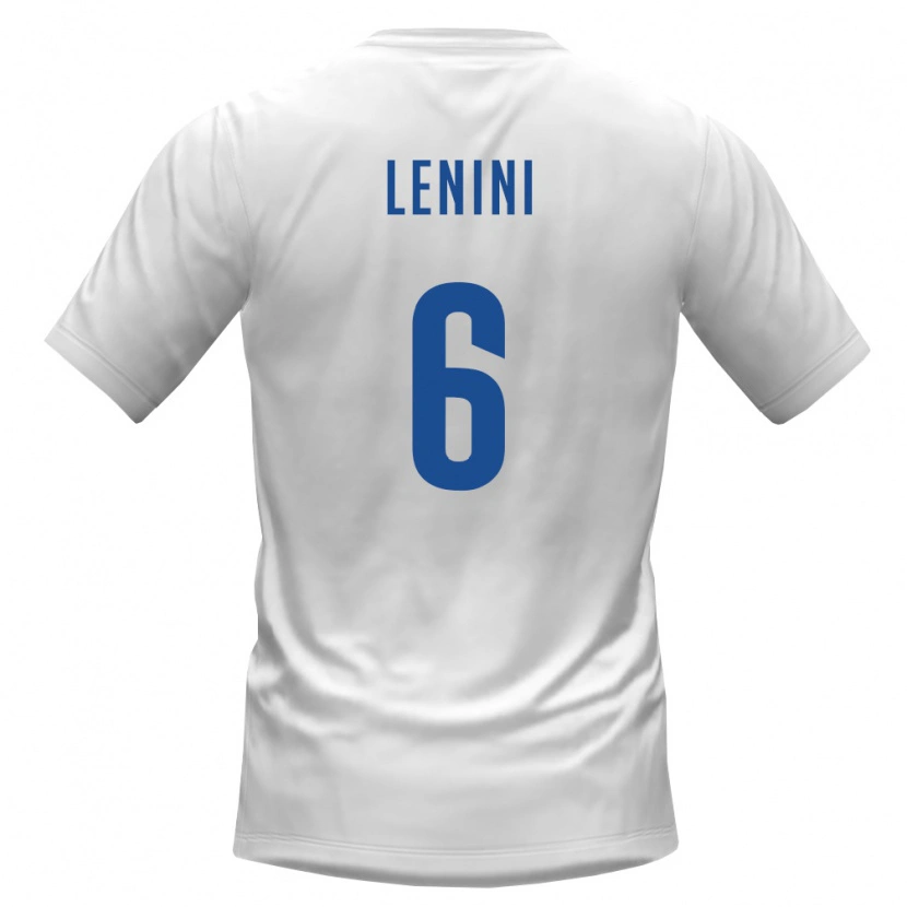 Danxen Women Cape Verde Kevin Lenini #6 White Burgundy Away Jersey 26-28 T-Shirt