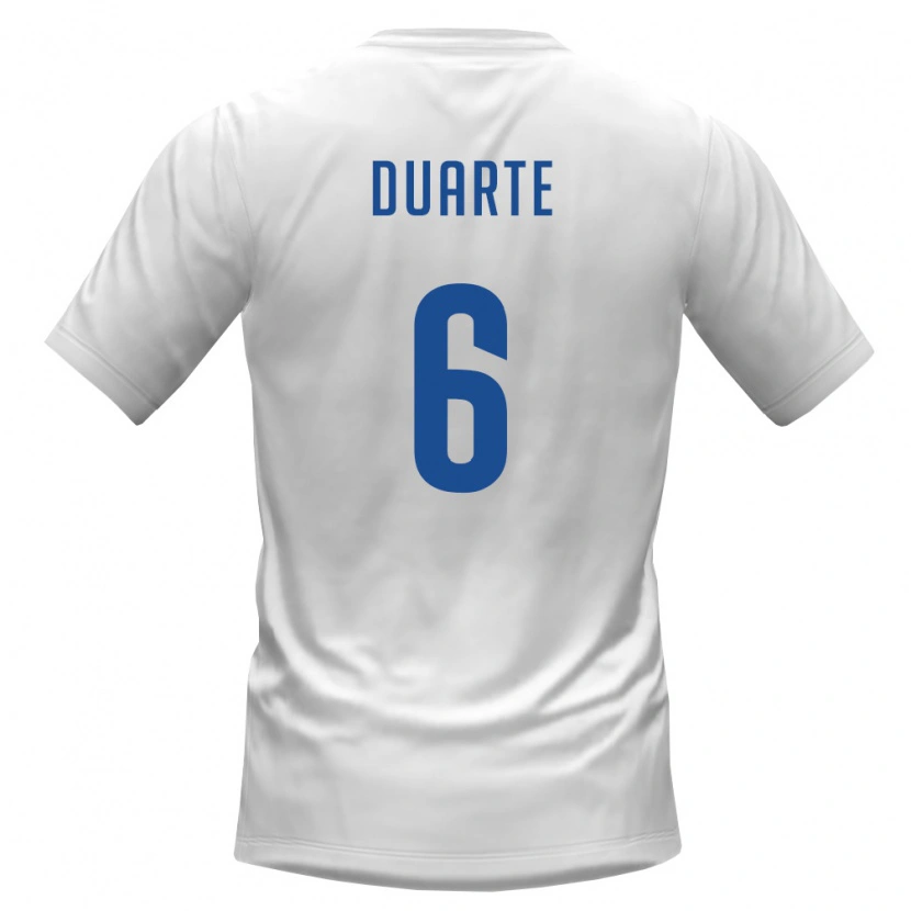 Danxen Women Cape Verde Laros Duarte #6 White Burgundy Away Jersey 26-28 T-Shirt