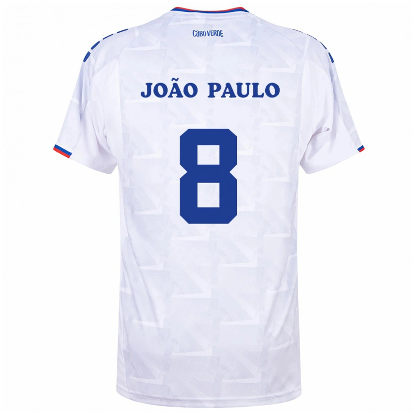 Danxen Women Cape Verde João Paulo #8 White Burgundy Away Jersey 26-28 T-Shirt