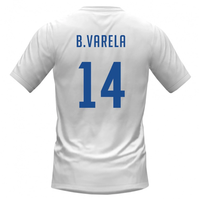 Danxen Women Cape Verde Bruno Varela #14 White Burgundy Away Jersey 26-28 T-Shirt