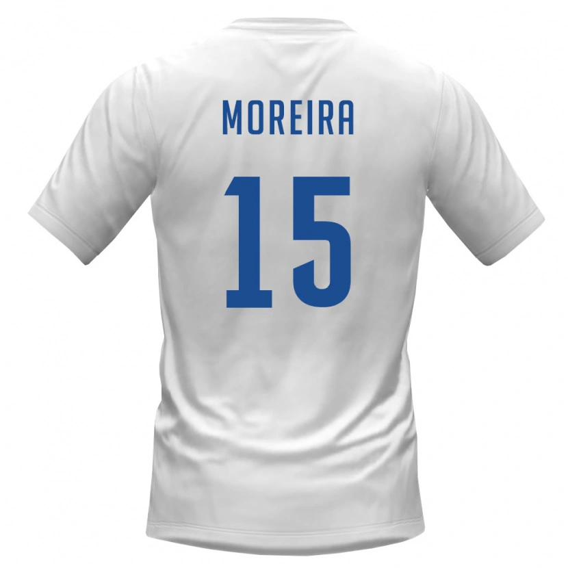 Danxen Women Cape Verde David Moreira #15 White Burgundy Away Jersey 26-28 T-Shirt