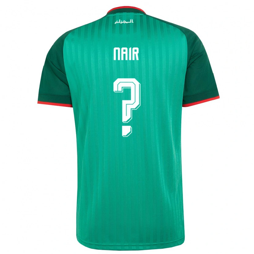 Danxen Women Algeria Sohaib Naïr #0 Green Red White Away Jersey 26-28 T-Shirt