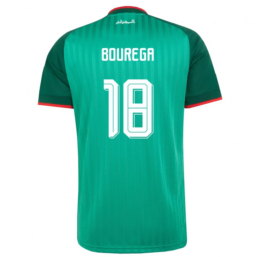 Danxen Women Algeria Ilyas Bourega #18 Green Red White Away Jersey 26-28 T-Shirt