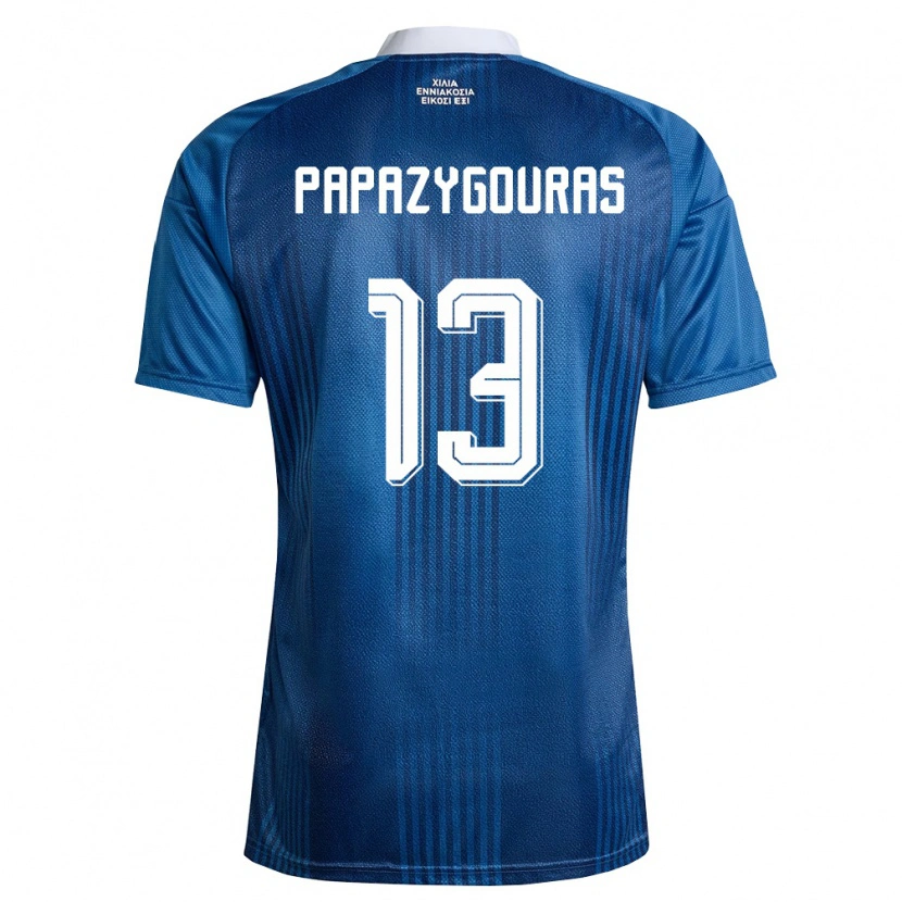 Danxen Women Greece Dimitrios Papazygouras #13 Navy Blue White Away Jersey 26-28 T-Shirt
