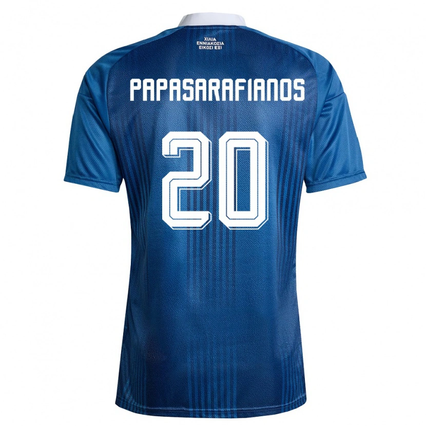 Danxen Women Greece Sarafianos Papasarafianos #20 Navy Blue White Away Jersey 26-28 T-Shirt