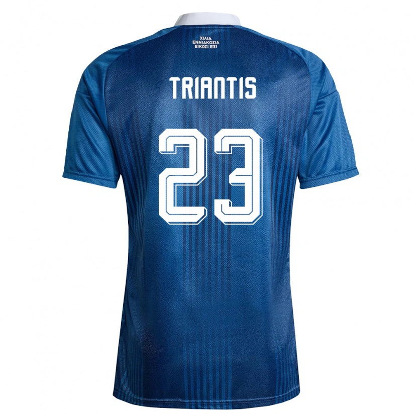 Danxen Women Greece Nectarios Triantis #23 Navy Blue White Away Jersey 26-28 T-Shirt
