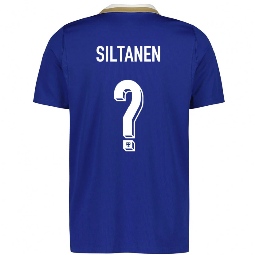 Danxen Women Finland Eetu Siltanen #0 Blue White Away Jersey 26-28 T-Shirt