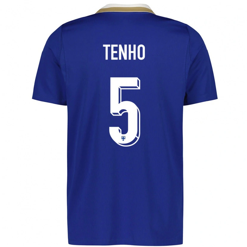 Danxen Women Finland Miro Tenho #5 Blue White Away Jersey 26-28 T-Shirt