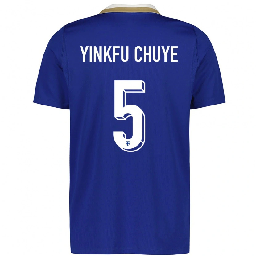 Danxen Women Finland Miguel Yinkfu Chuye #5 Blue White Away Jersey 26-28 T-Shirt