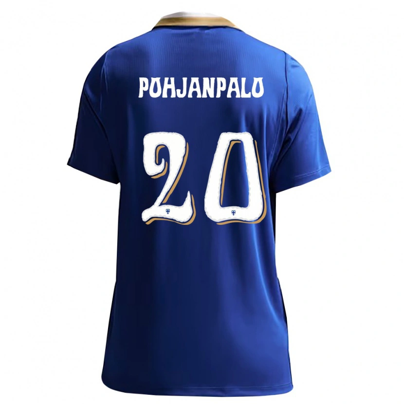 Danxen Women Finland Joel Pohjanpalo #20 Blue White Away Jersey 26-28 T-Shirt