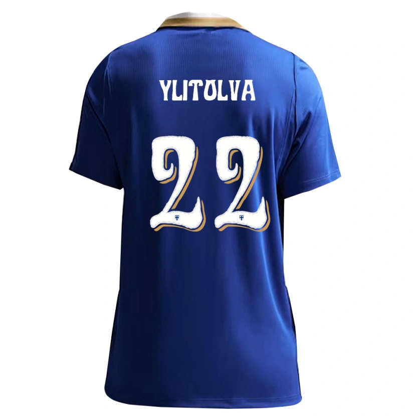 Danxen Women Finland Miska Ylitolva #22 Blue White Away Jersey 26-28 T-Shirt