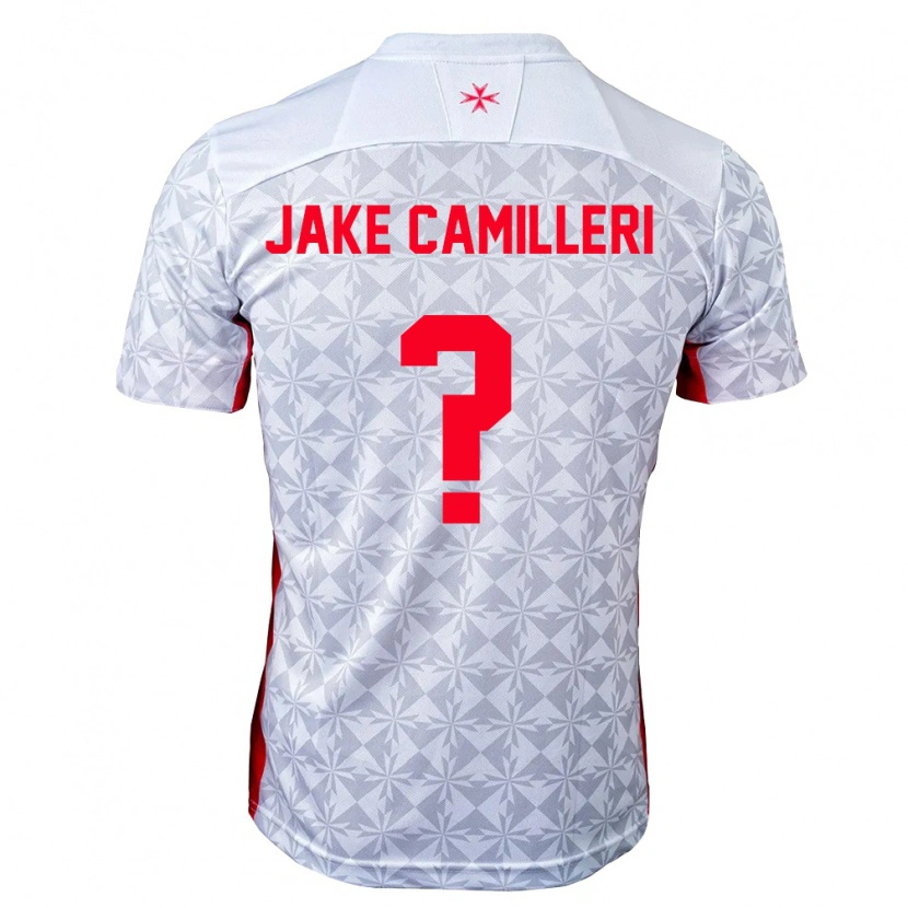 Danxen Women Malta Jake Camilleri #0 Gray White Red Away Jersey 26-28 T-Shirt