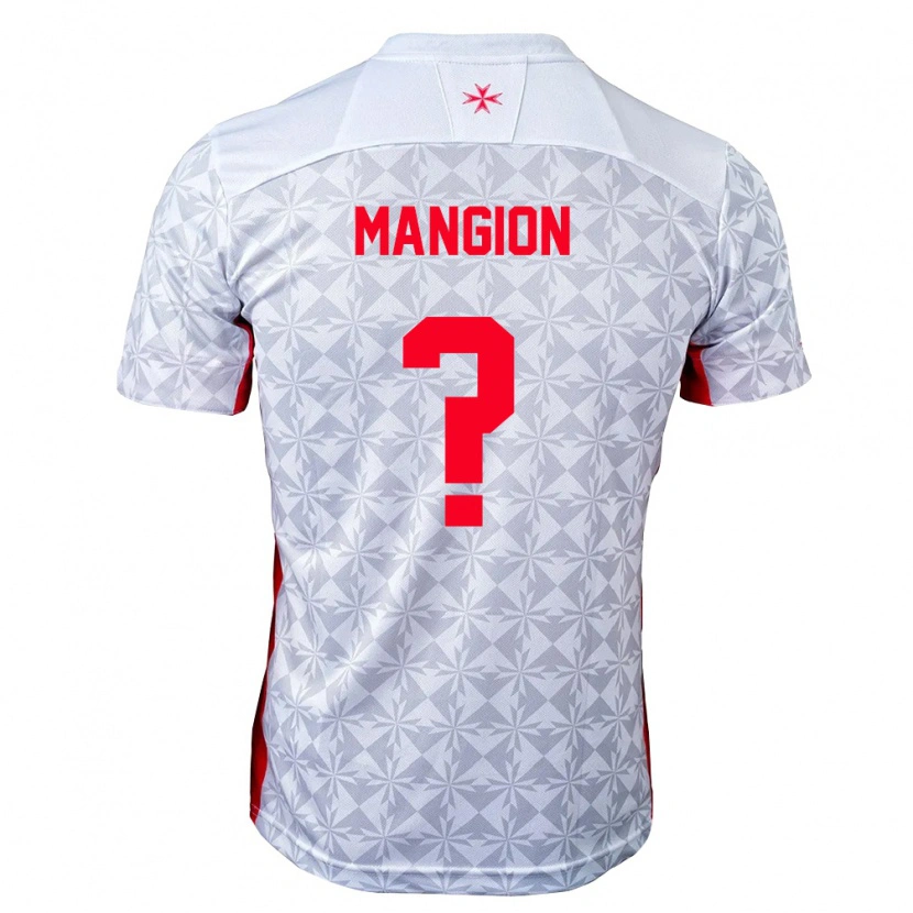 Danxen Women Malta Andreas Mangion #0 Gray White Red Away Jersey 26-28 T-Shirt