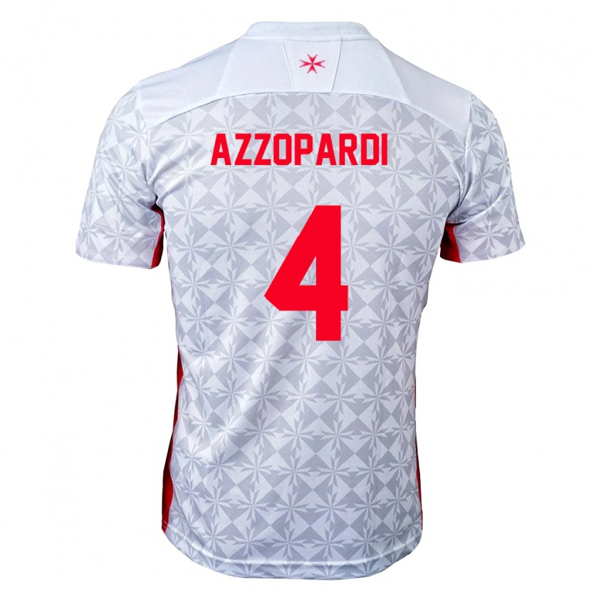 Danxen Women Malta Zayden Azzopardi #4 Gray White Red Away Jersey 26-28 T-Shirt