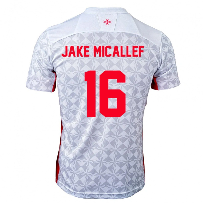 Danxen Women Malta Jake Micallef #16 Gray White Red Away Jersey 26-28 T-Shirt