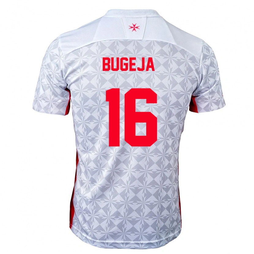 Danxen Women Malta Luke Bugeja #16 Gray White Red Away Jersey 26-28 T-Shirt